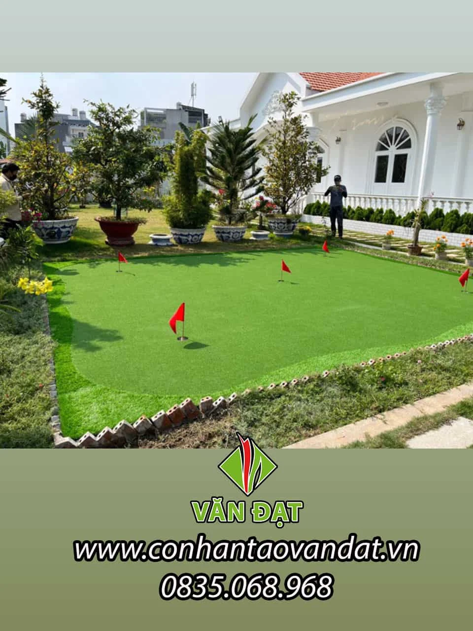 Cỏ Nhân Tạo Văn Đạt: Xu Hướng Trang Trí Sân Vườn Đẹp – Bền – Tiết Kiệm!