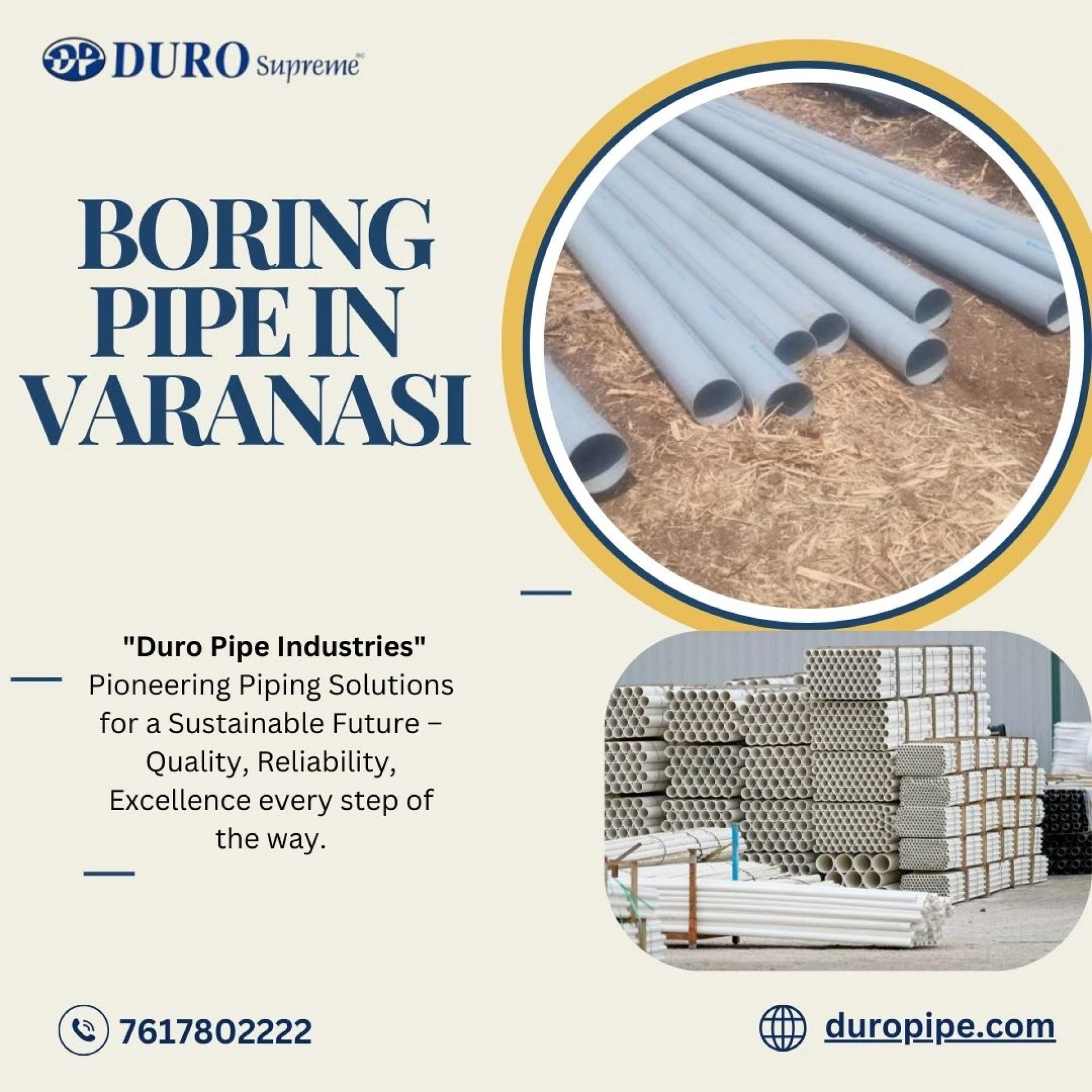 Comprehensive Guide to Boring and Borewell Pipes in Varanasi