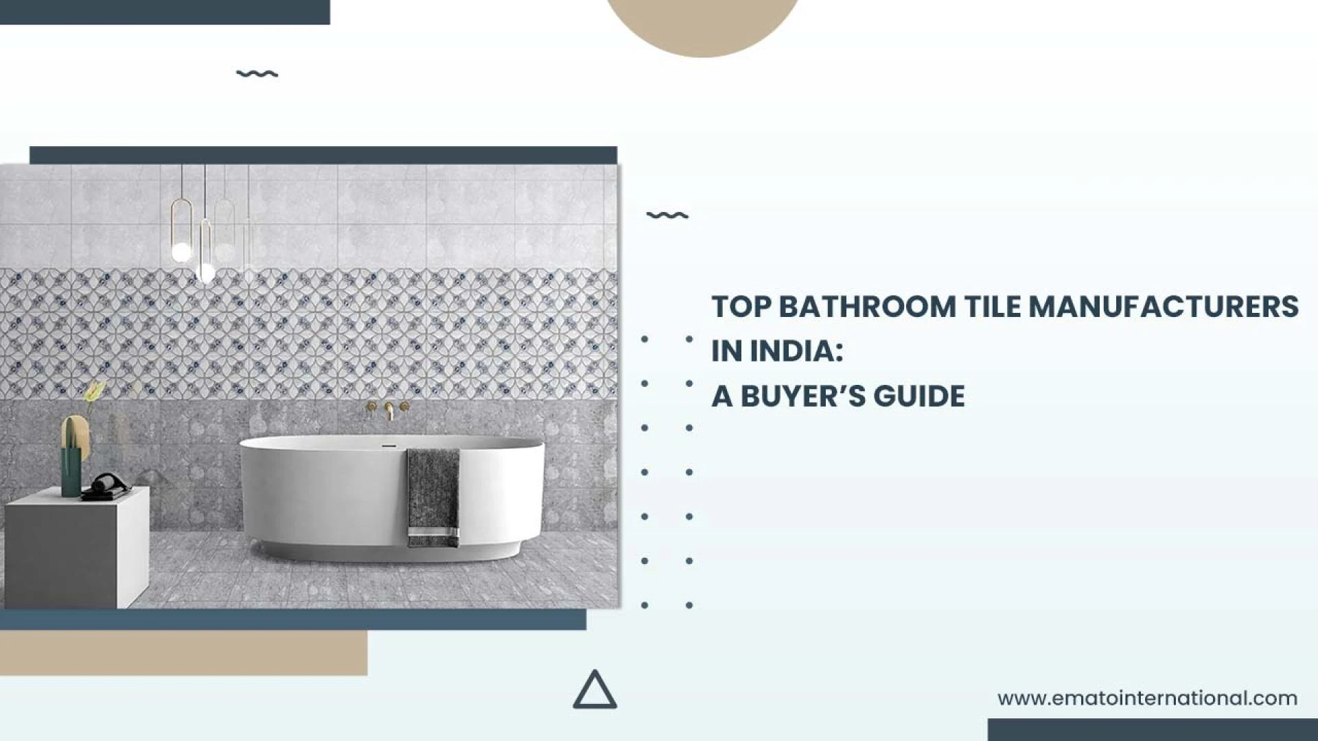 Top Bathroom Tile Manufacturers in India: A Buyer’s Guide