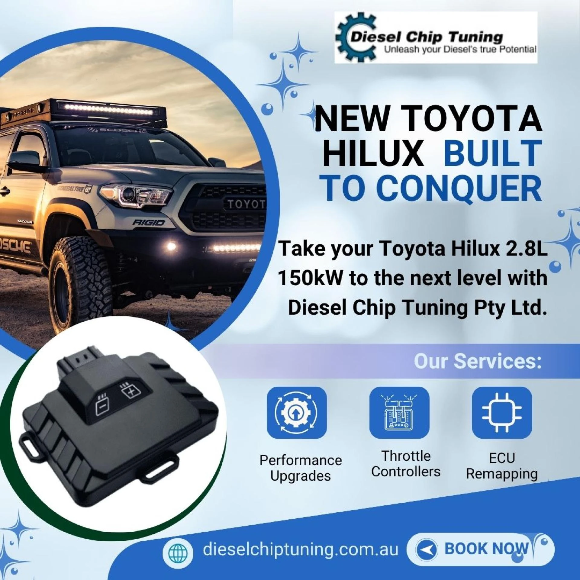 Diesel Tuning for Toyota Hilux 2.8 – Unleash Real Power, Efficiency & Control