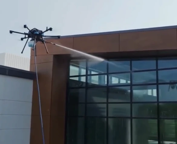 Revolutionizing Commercial Cleaning with Drone Technology