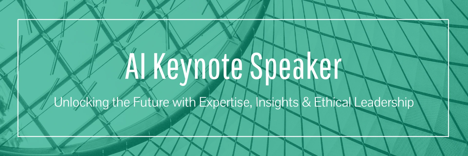 AI Keynote Speaker: Unlocking the Future with Expertise, Insights & Ethical Leadership