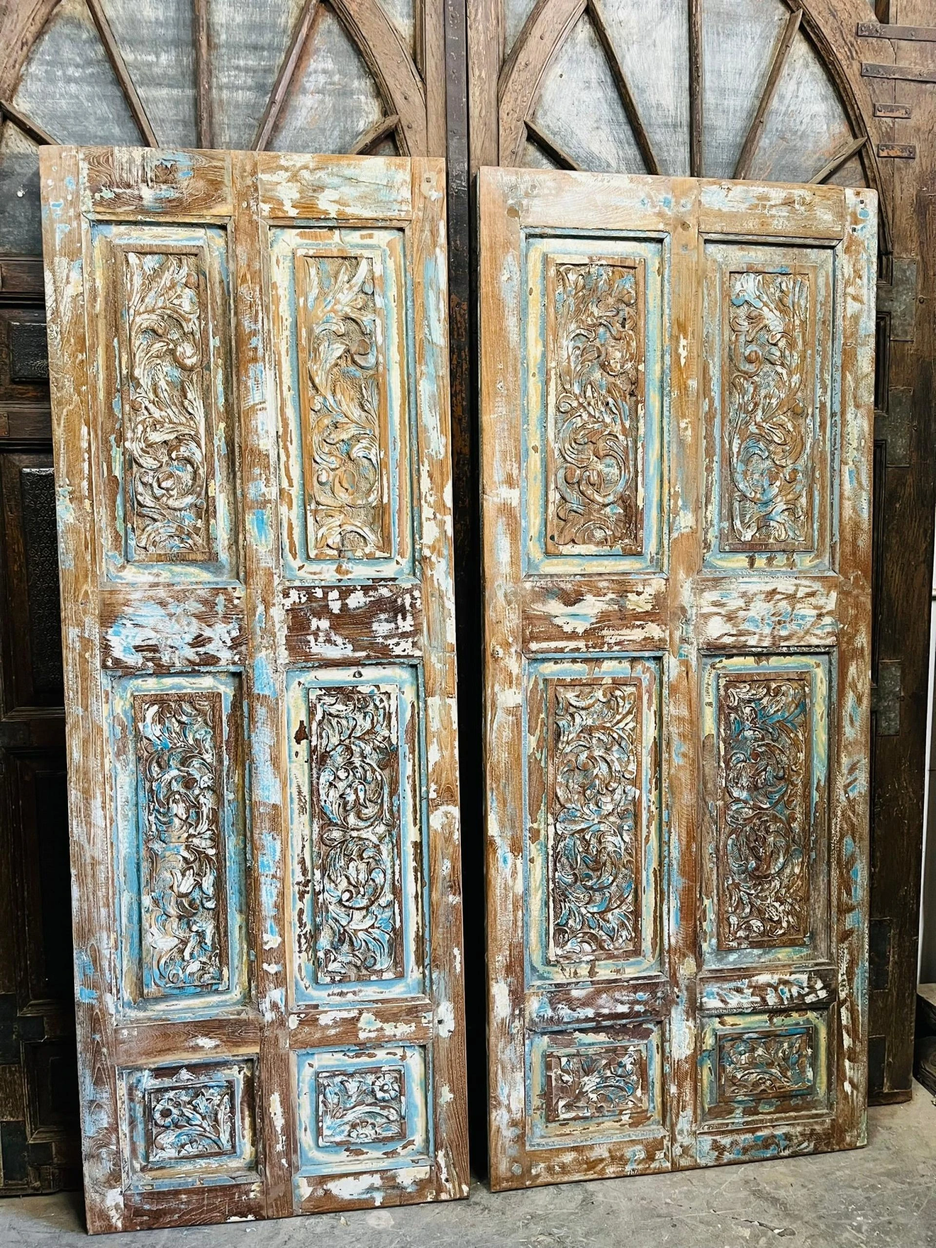 Lotus Mandala Lattice Carved Door – A Statement of Wellness Beauty