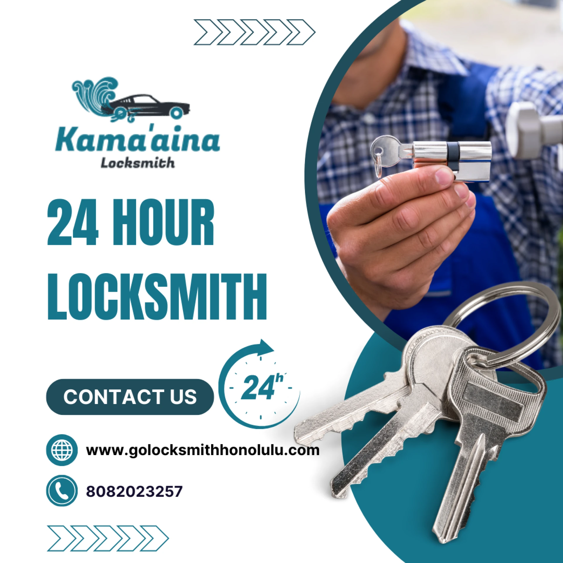 24 Hour Locksmith in Honolulu: Always Ready to Assist You