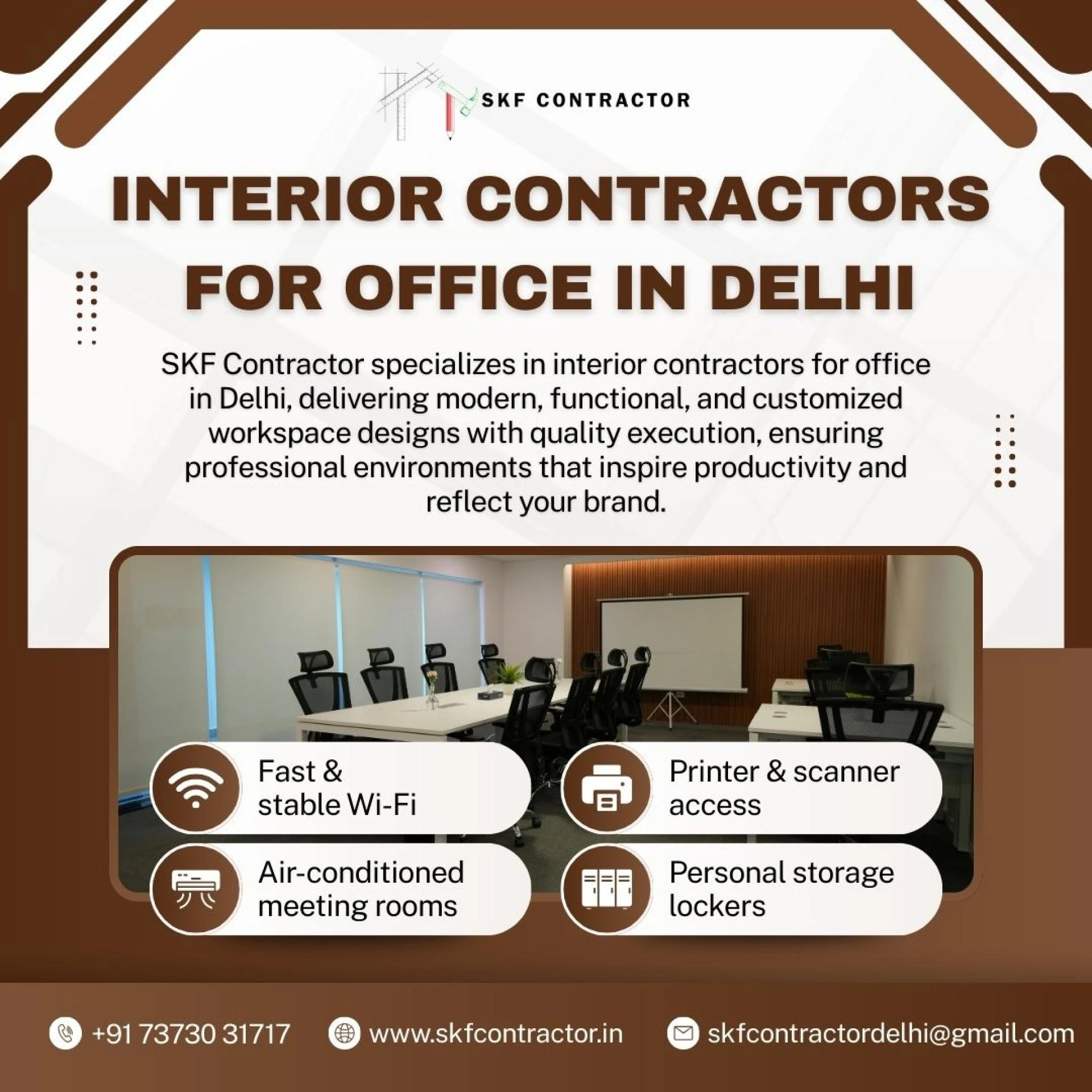 Who Are the Best Interior Contractors for Office in Delhi?