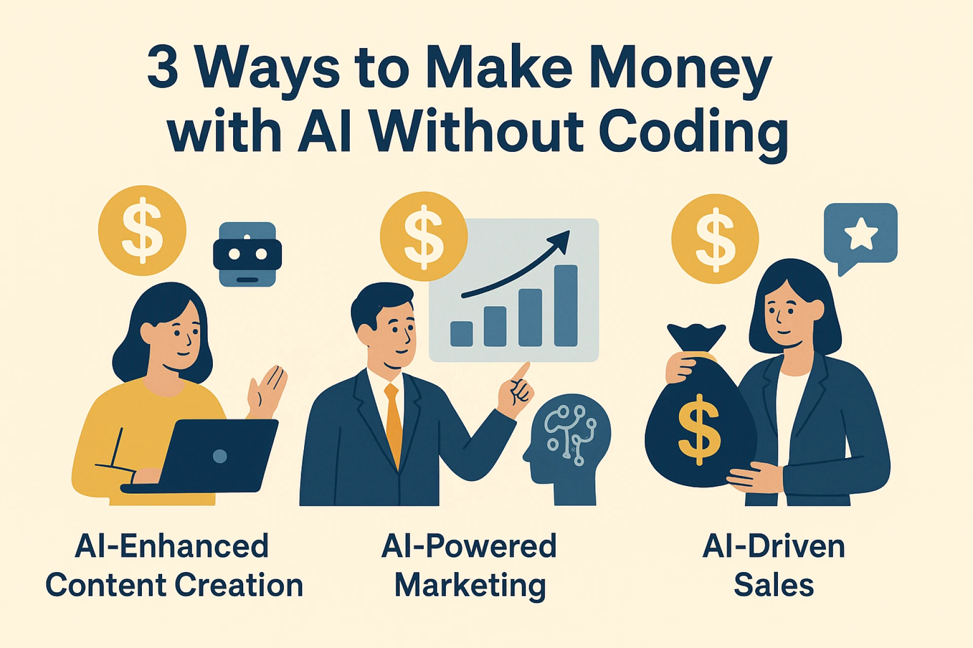 3 Ways to Make Money with AI Without Coding