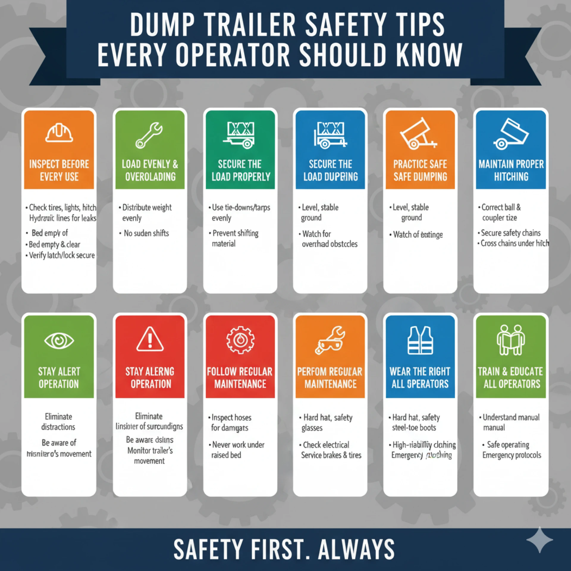 Dump Trailer Safety Tips Every Operator Should Know