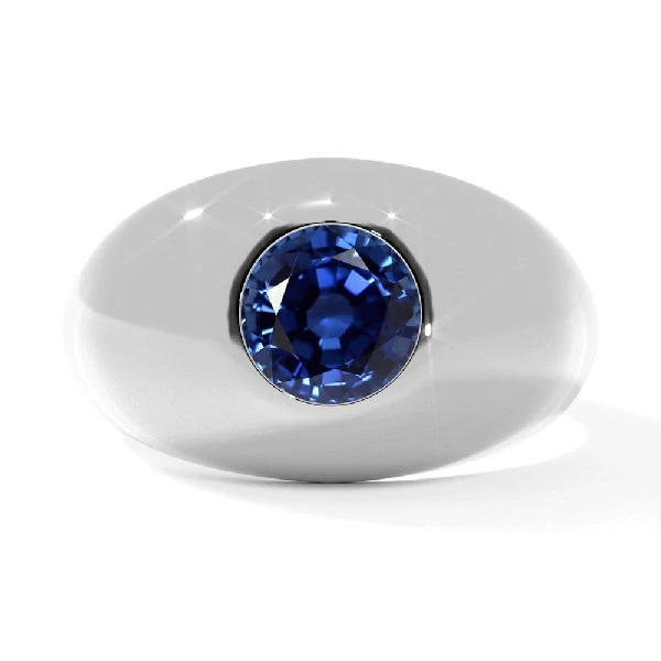 A Sapphire Ring That Turns Resolve Into Eternal Steel