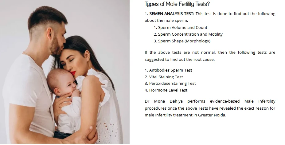 Best Male Infertility Treatment and IVF Clinics in Greater Noida | Your Path to Parenthood