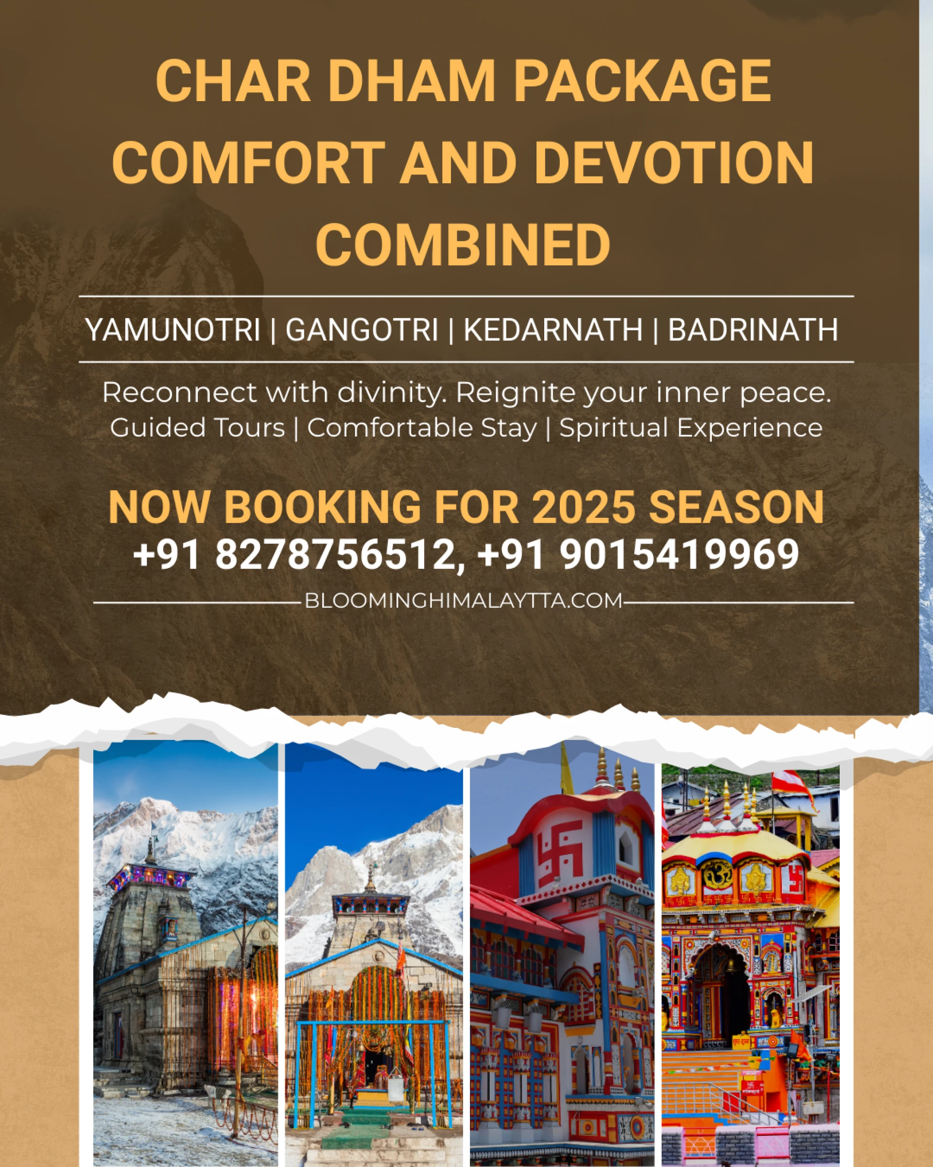 Char Dham Package Comfort and Devotion Combined