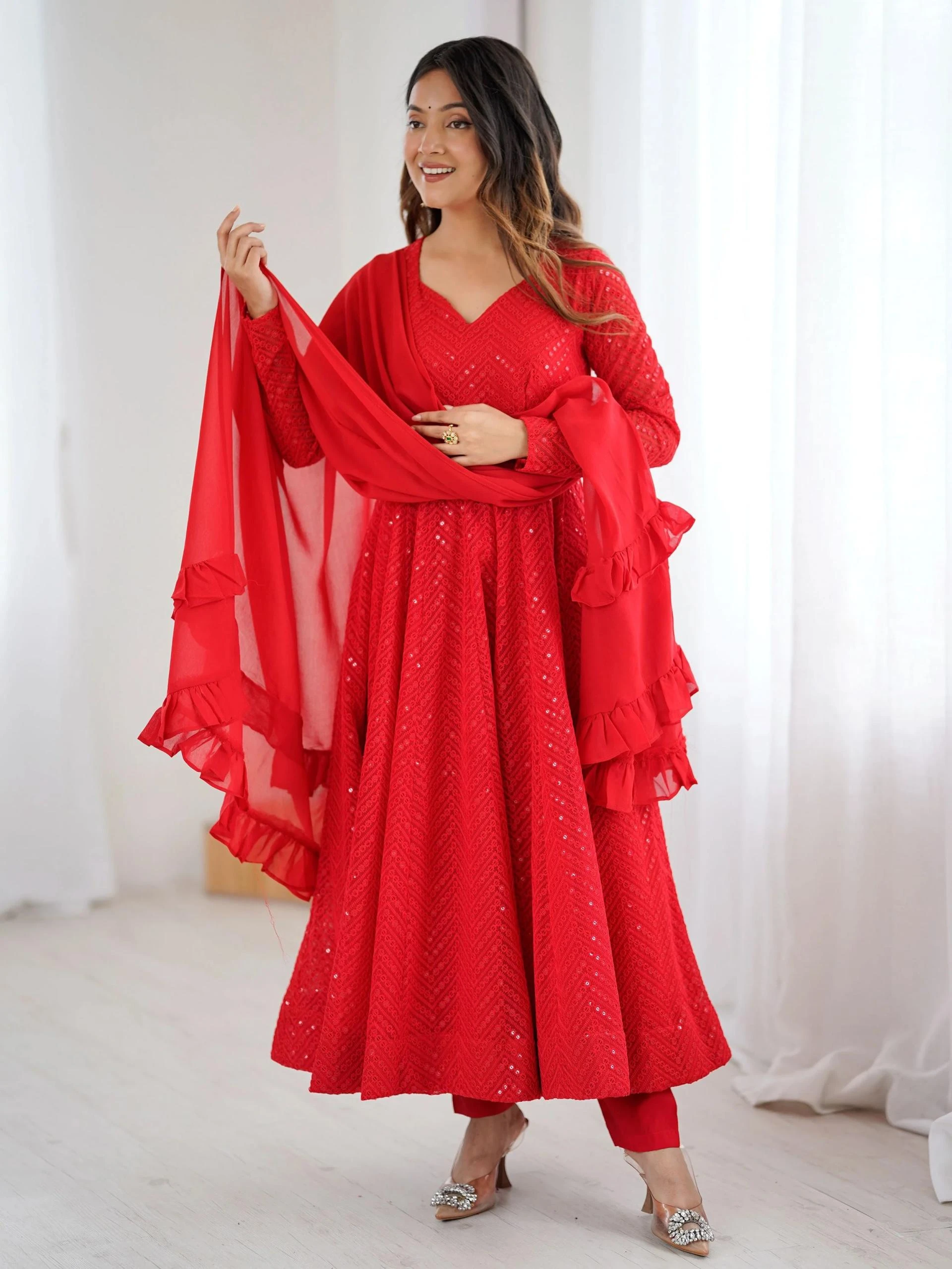 Red Salwar Kameez and Sarees: Timeless Elegance