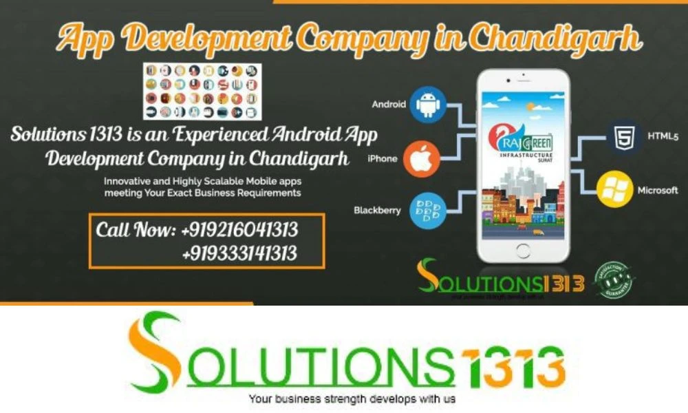Why Solutions1313 APP Development Company in Chandigarh is the Go-To Choice for Businesses