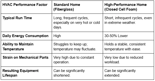 Why Choosing Closed Cell Foam Reduces Your Reliance on HVAC