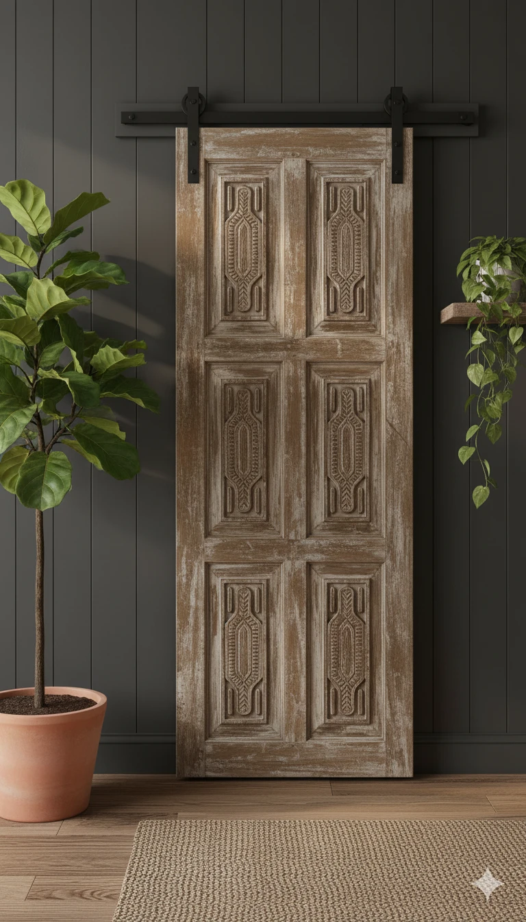 Vintage Maximalism and Carved Wood Doors: Bold Luxury for Bedrooms and Bathrooms