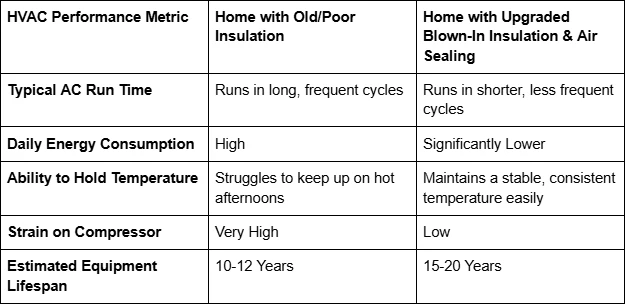 Can upgraded blown-in insulation enhance the efficiency of your HVAC system?