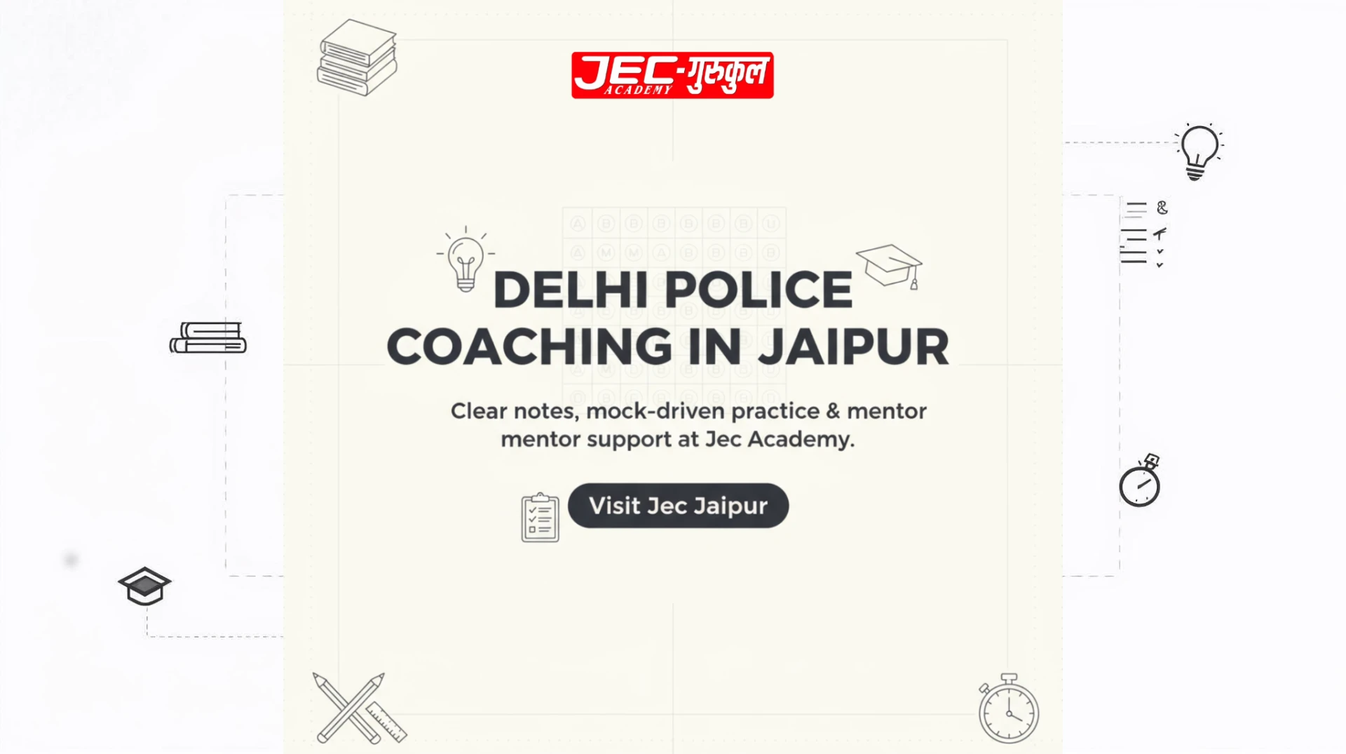 Delhi Police Coaching in Jaipur: Proven Path to Selection
