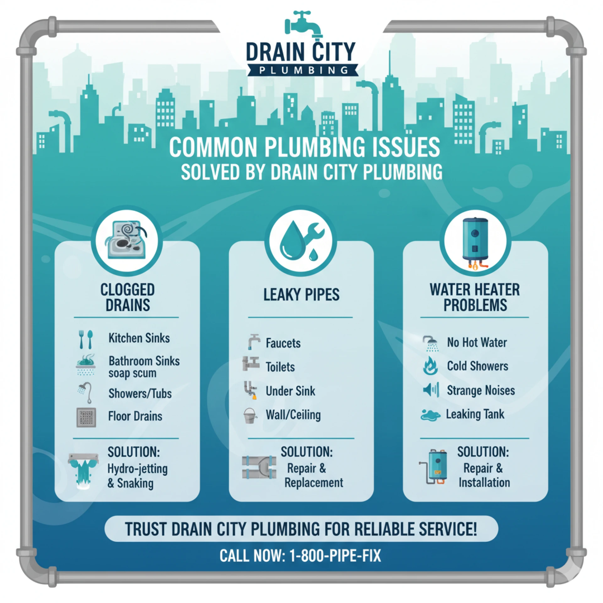 How Drain City Plumbing Helps Keep Your Pipes Clear
