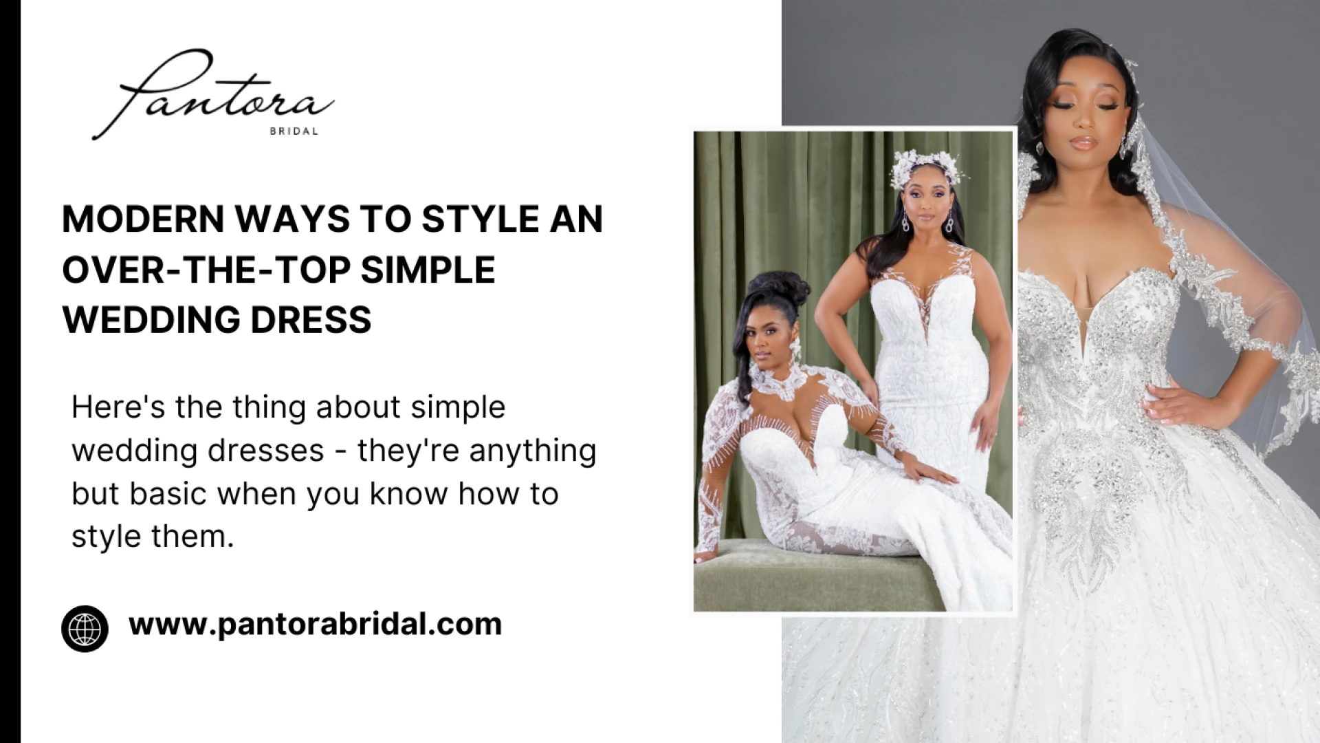 Modern Ways to Style an Over-the-Top Simple Wedding Dress