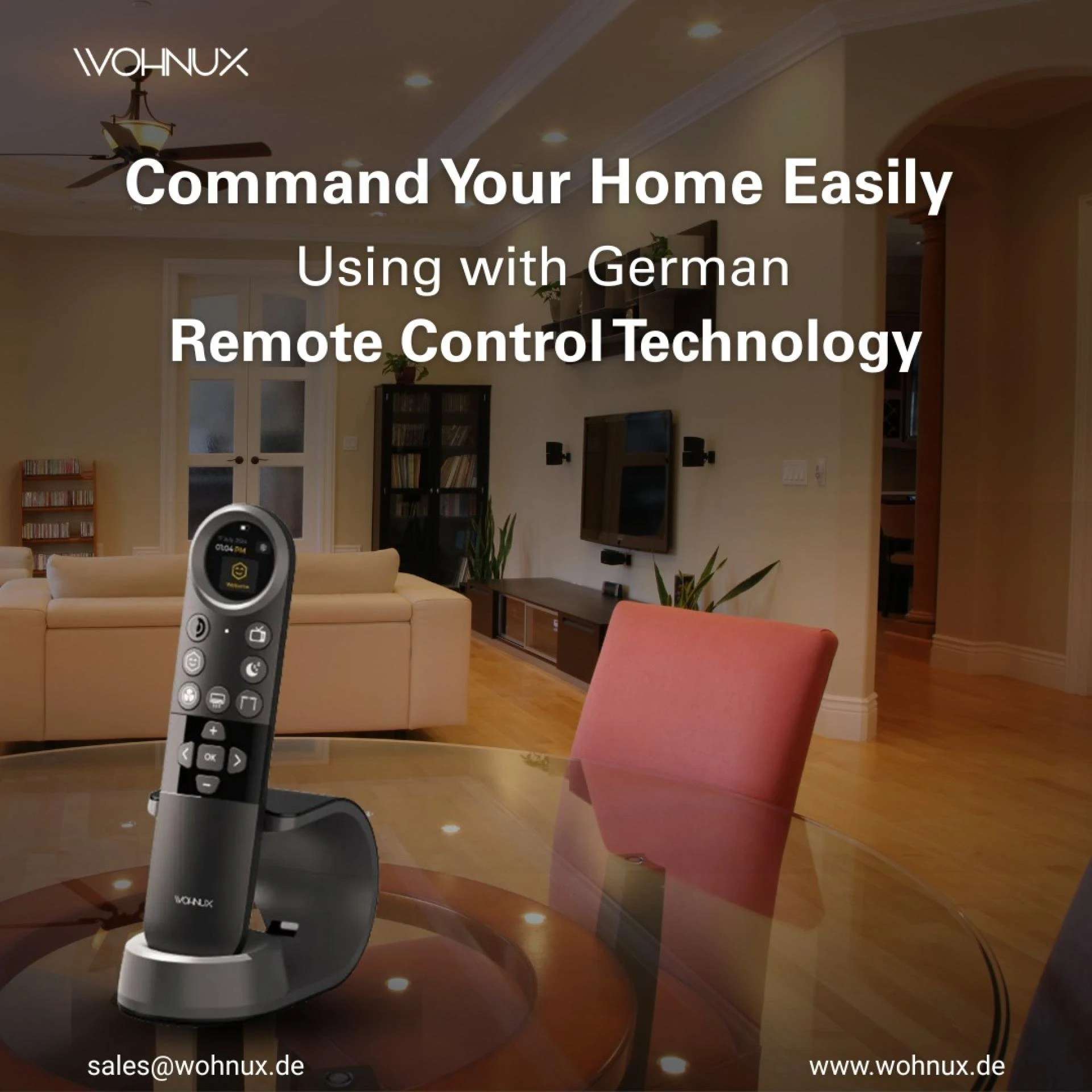 Command your home easily using German Remote control technology - wohnux