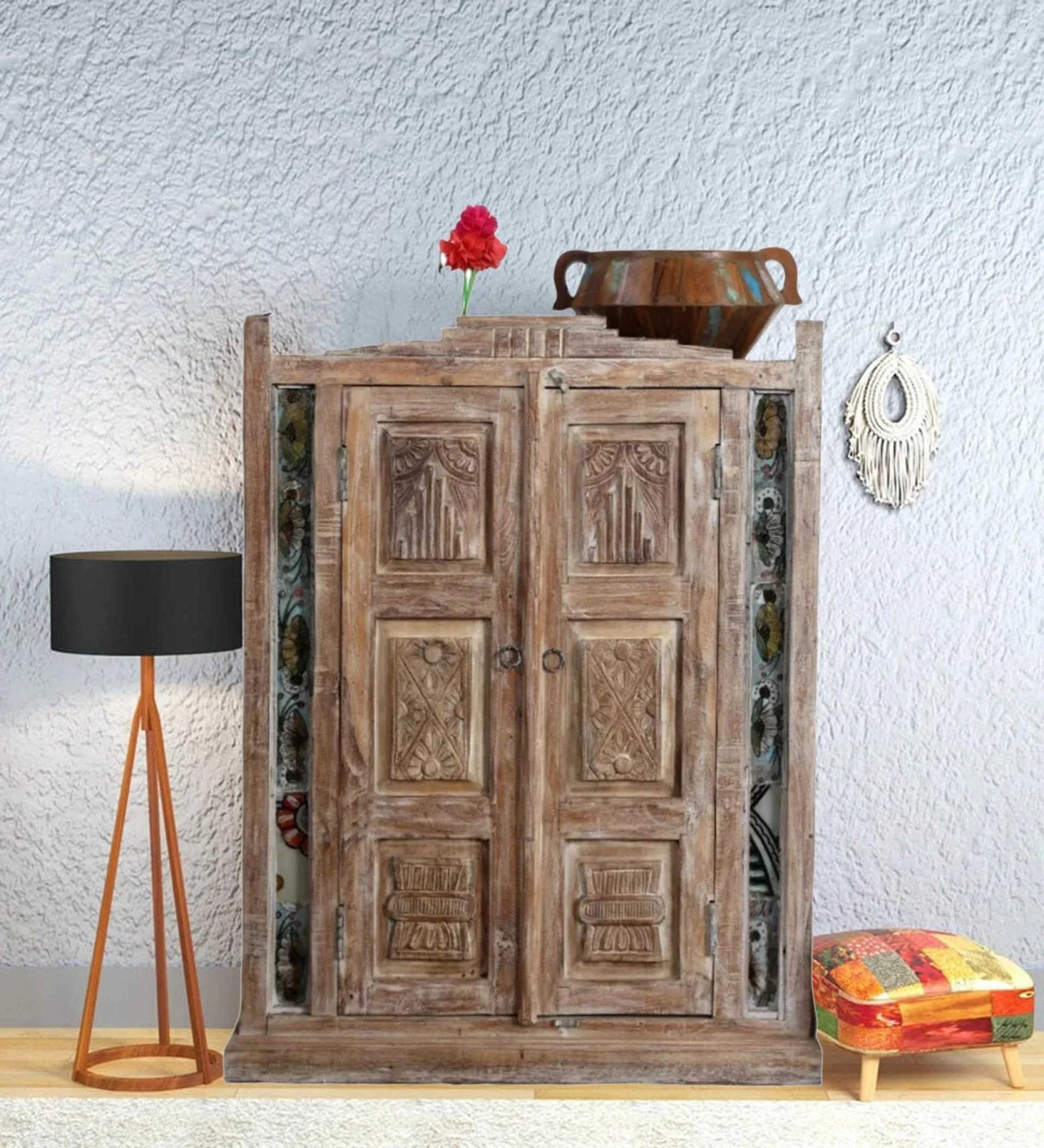 Decorating with Hand-Carved Antique Armoires