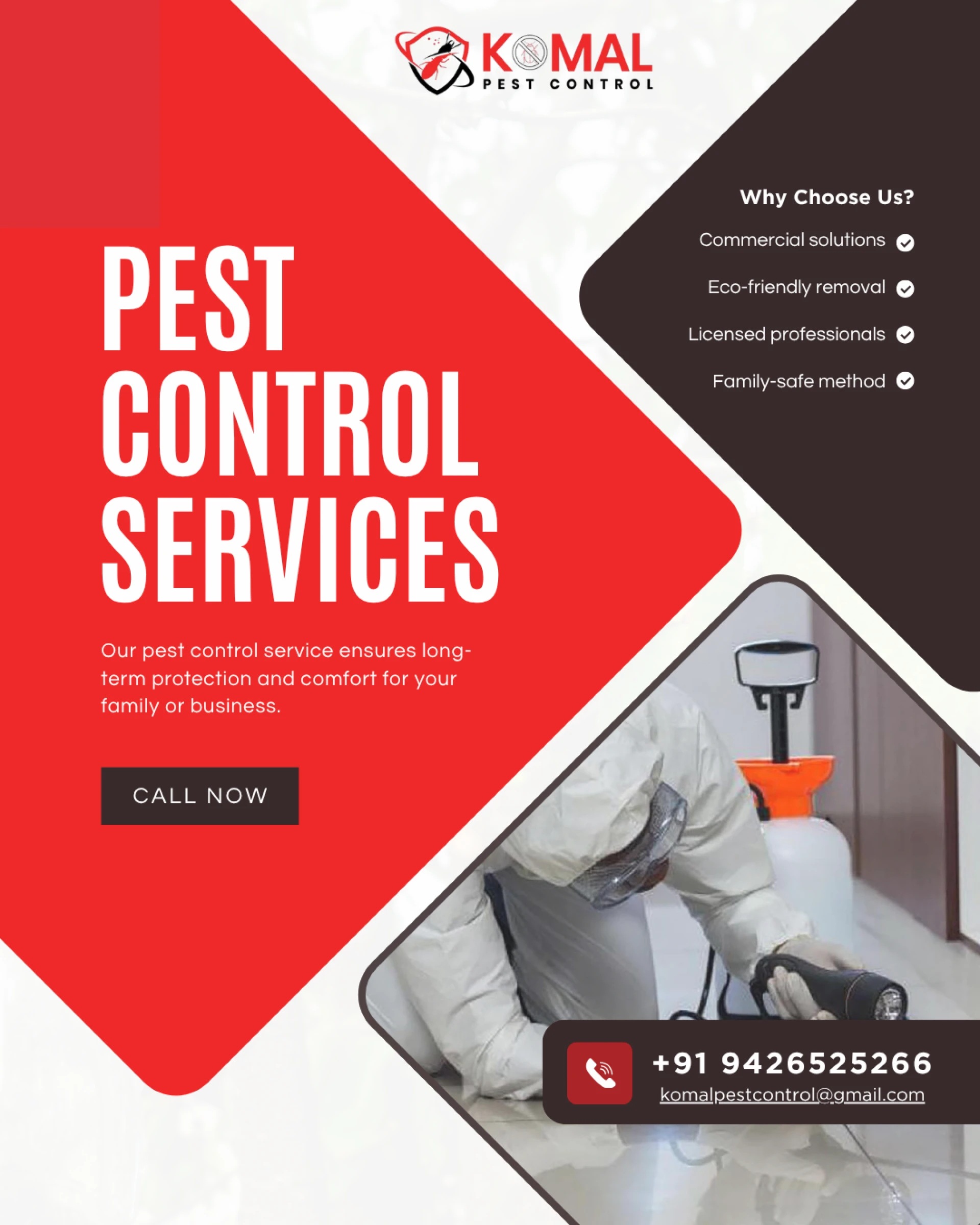 Best Pest Control Services in Ahmedabad - Komal Pest Control