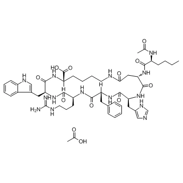 Bremelanotide Acetate (PT-141 Acetate) (Synonyms: Bremelanotide Acetate)