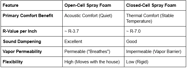Open-Cell Spray Foam: Making Smart Choices for Comfort