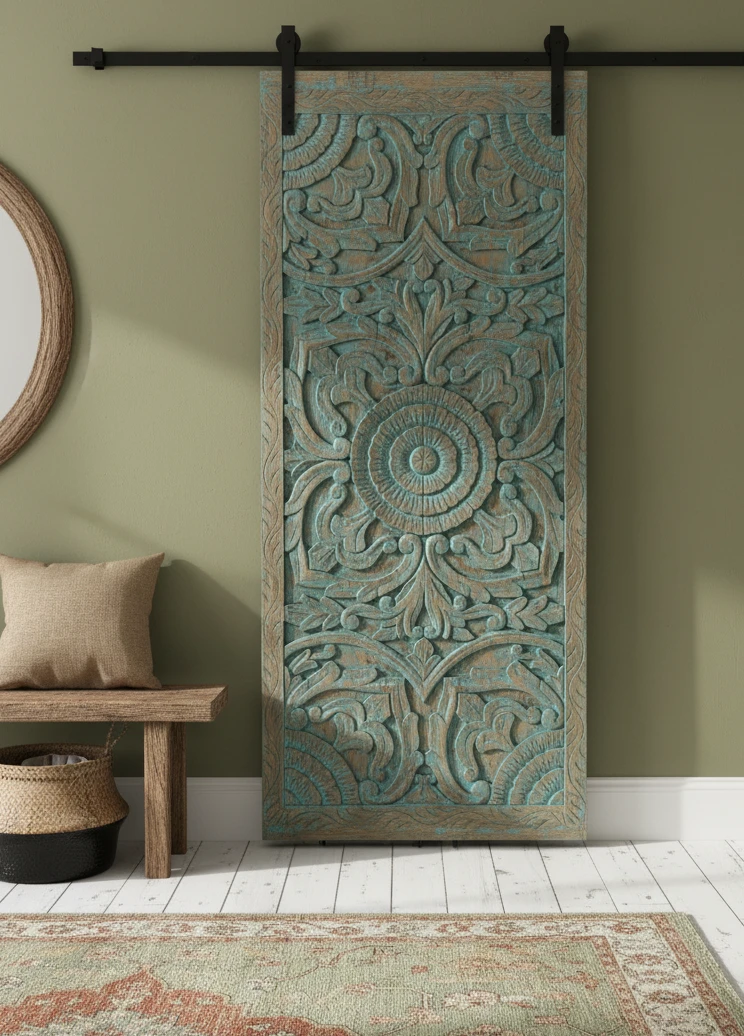 Home for the Holidays: Creating Wholesome Spaces with Vintage Furniture and Antique Carved Doors