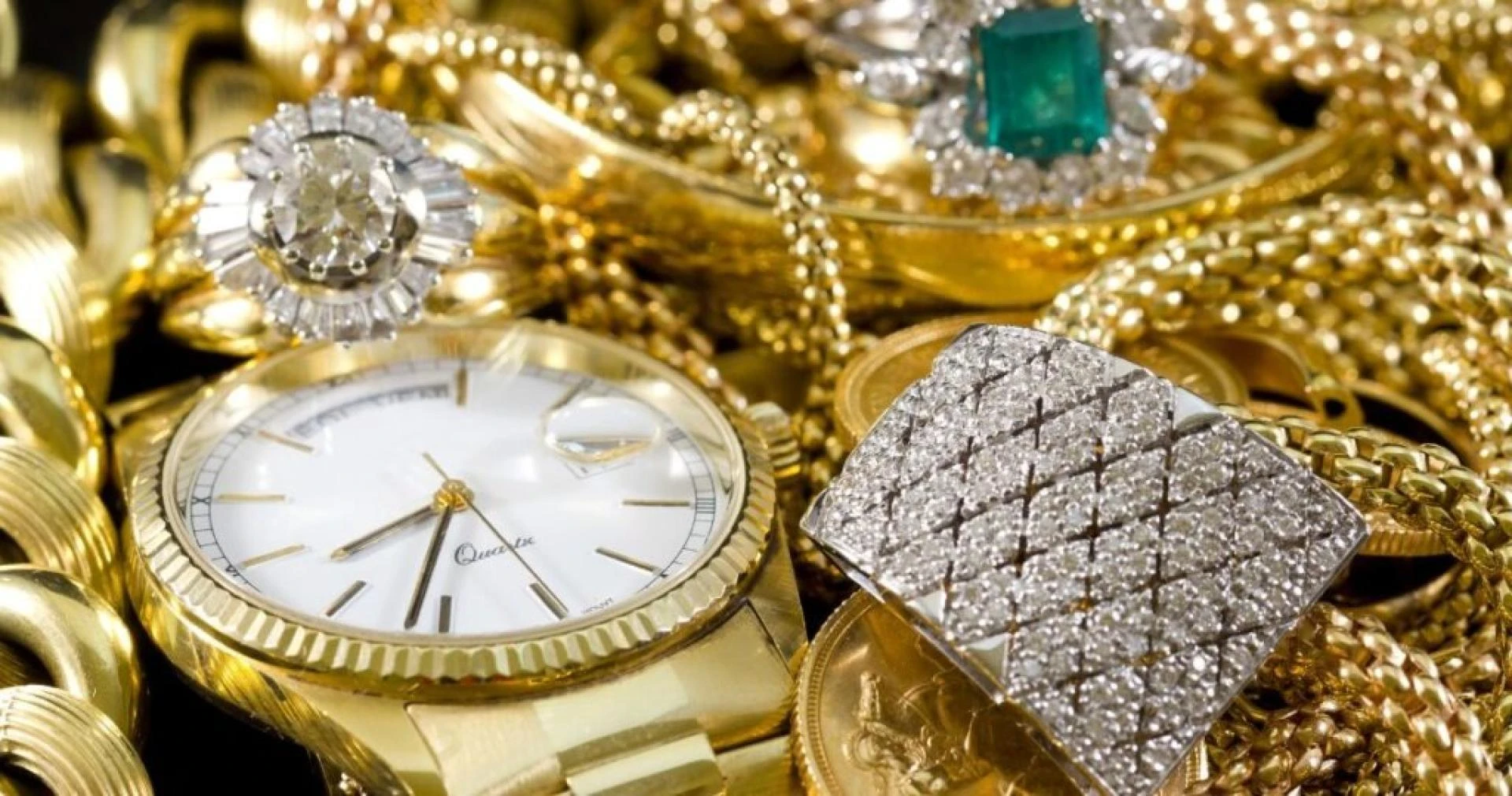 Close up Gold Jewellery