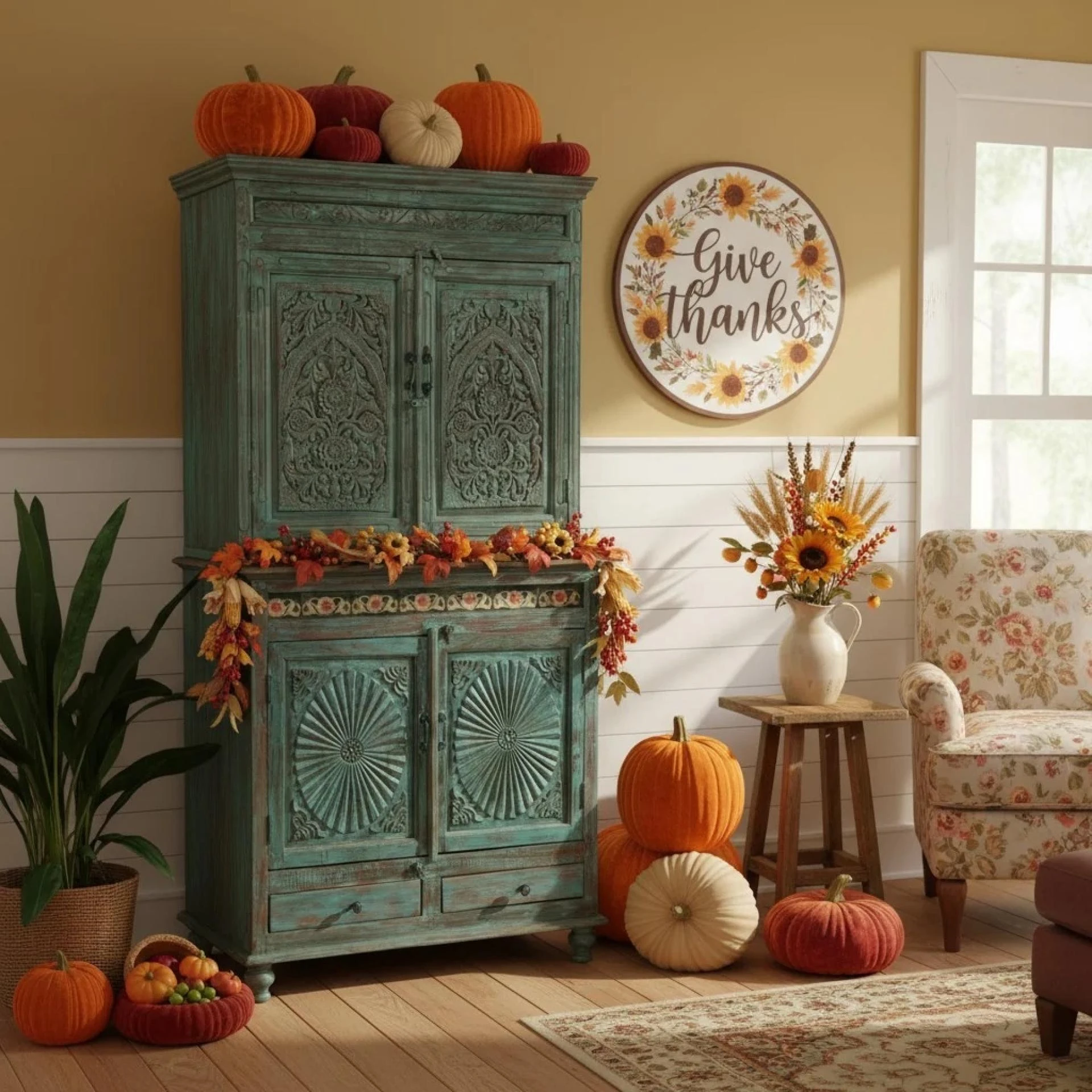 Decorating Your Home with Rustic Handcarved Farmhouse Cabinets