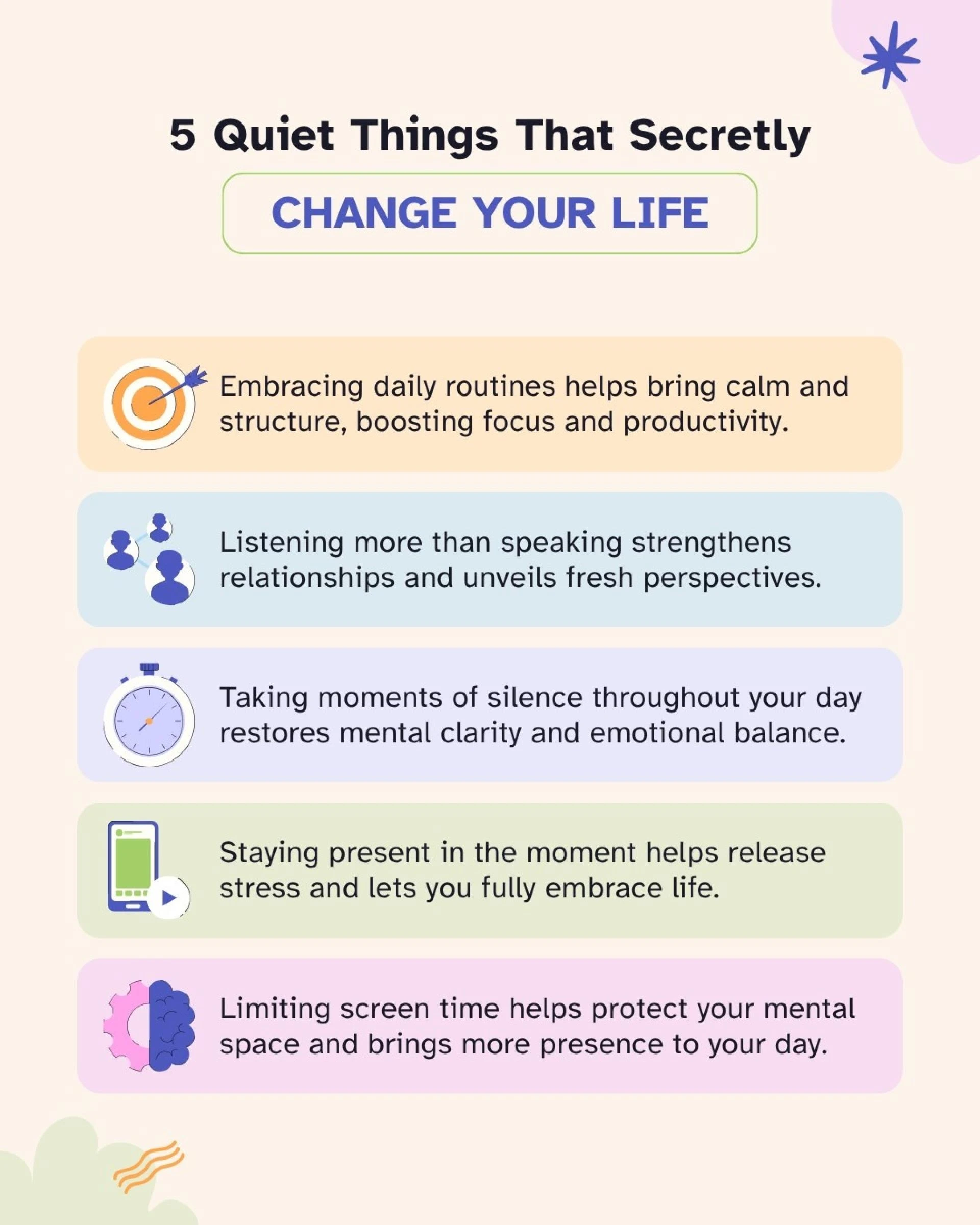 5 Quiet Things That Secretly Change Your Life