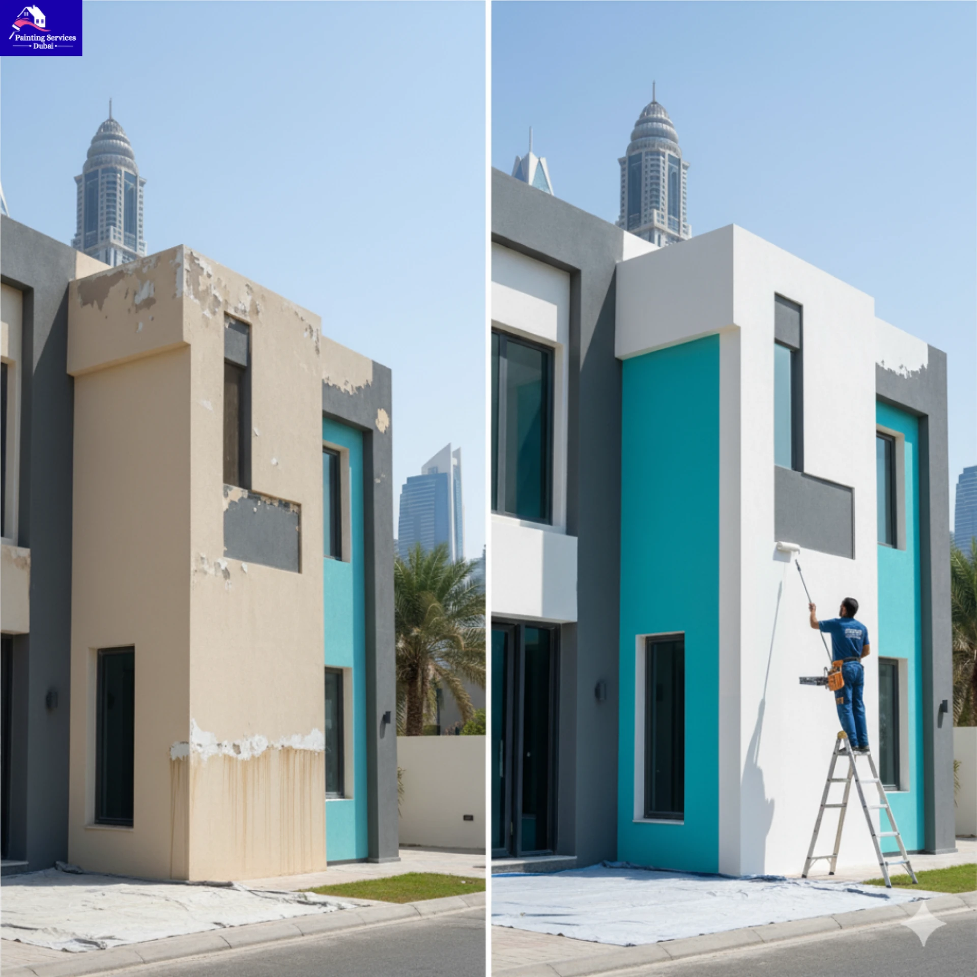 From Old to Bold: How Painting Services In Dubai Revive Faded Exteriors Professionally