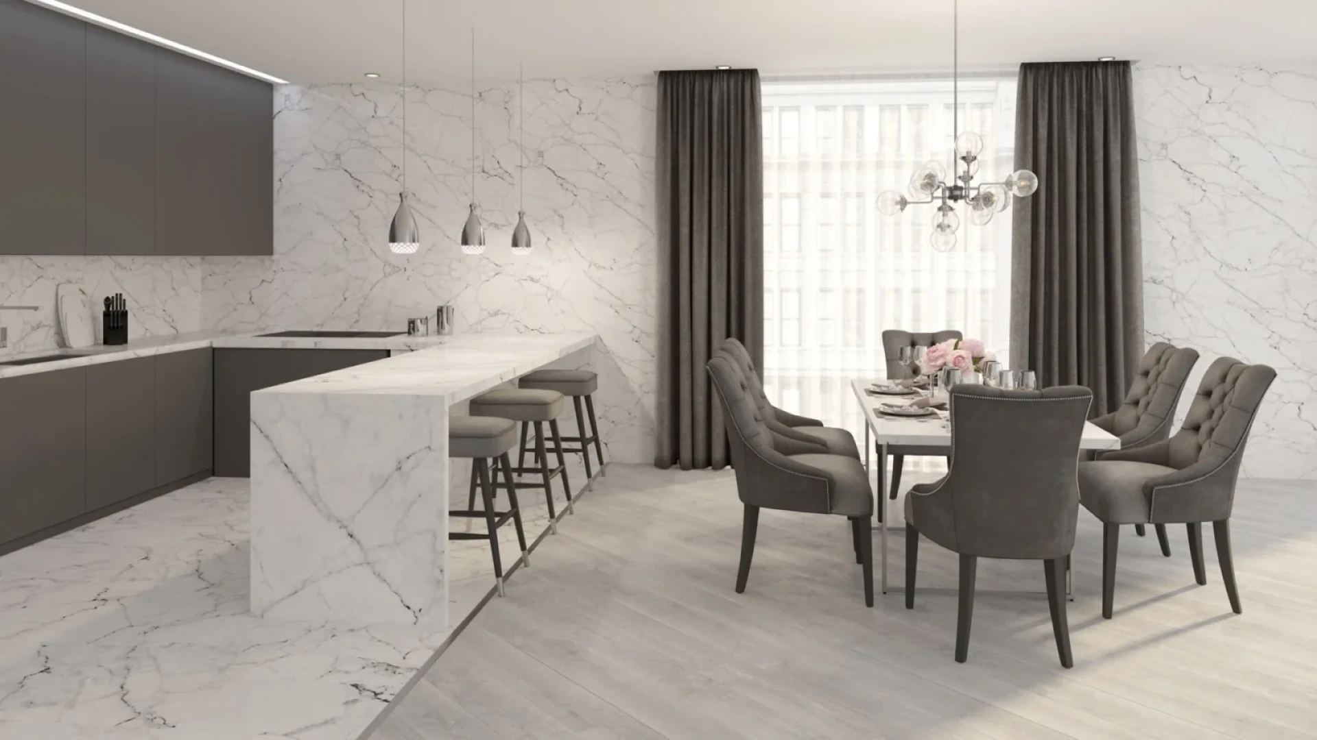 Choosing the Right Kitchen Worktop: Granite, Quartz, Porcelain or Marble?