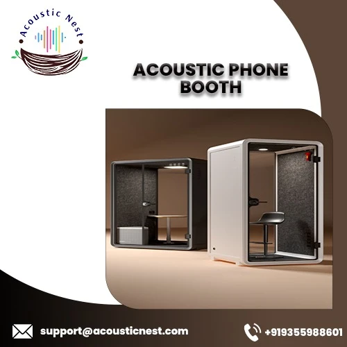 High-Quality Acoustic Phone Booth for Workspaces