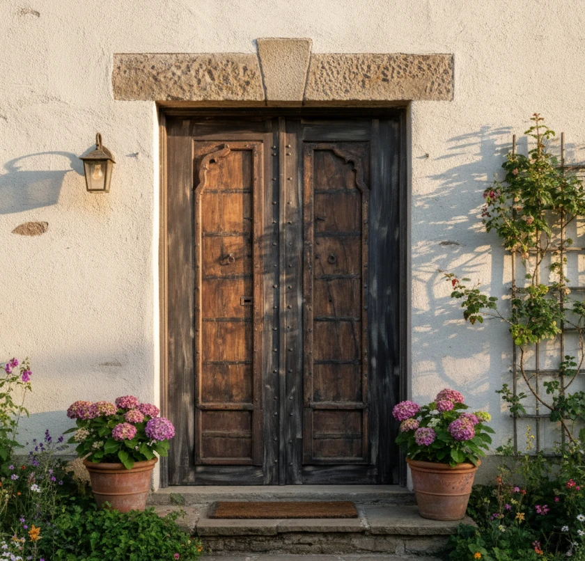 The Grounded Farmhouse: Hand-Painted Doors & Vintage Beauty