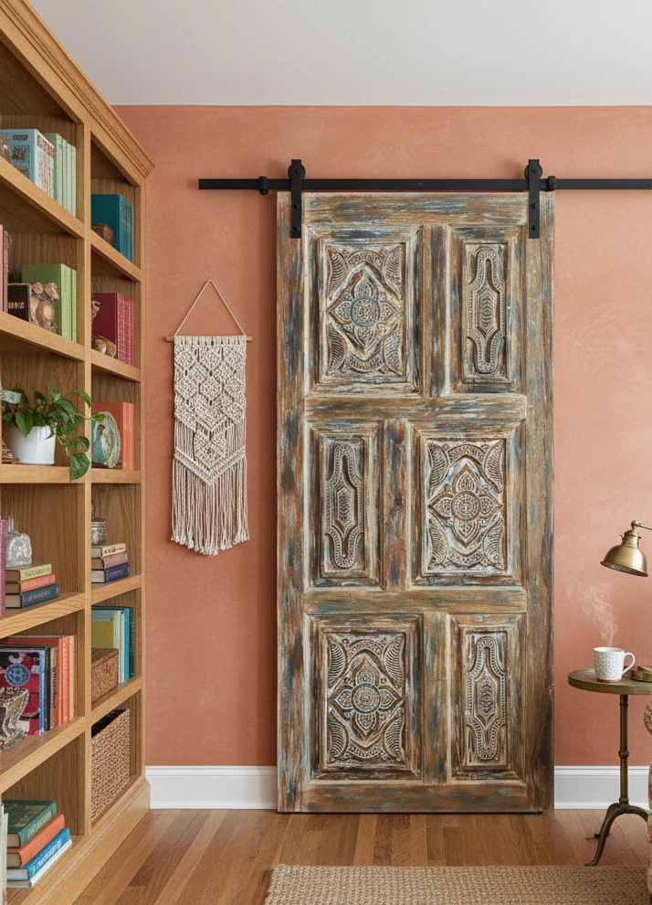 The Grounded Farmhouse: Hand-Painted Doors & Vintage Beauty