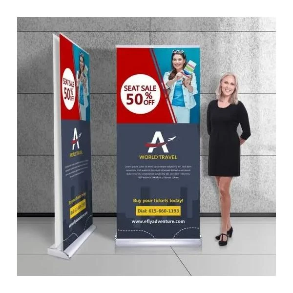 Showcase Your Brand with Acrylic Signs, Premium Pull Up Banners, and Round Table Cloths
