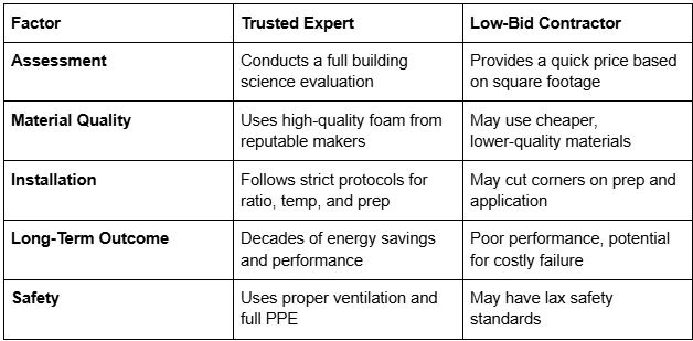Save More with Trusted Spray Foam Insulation Experts