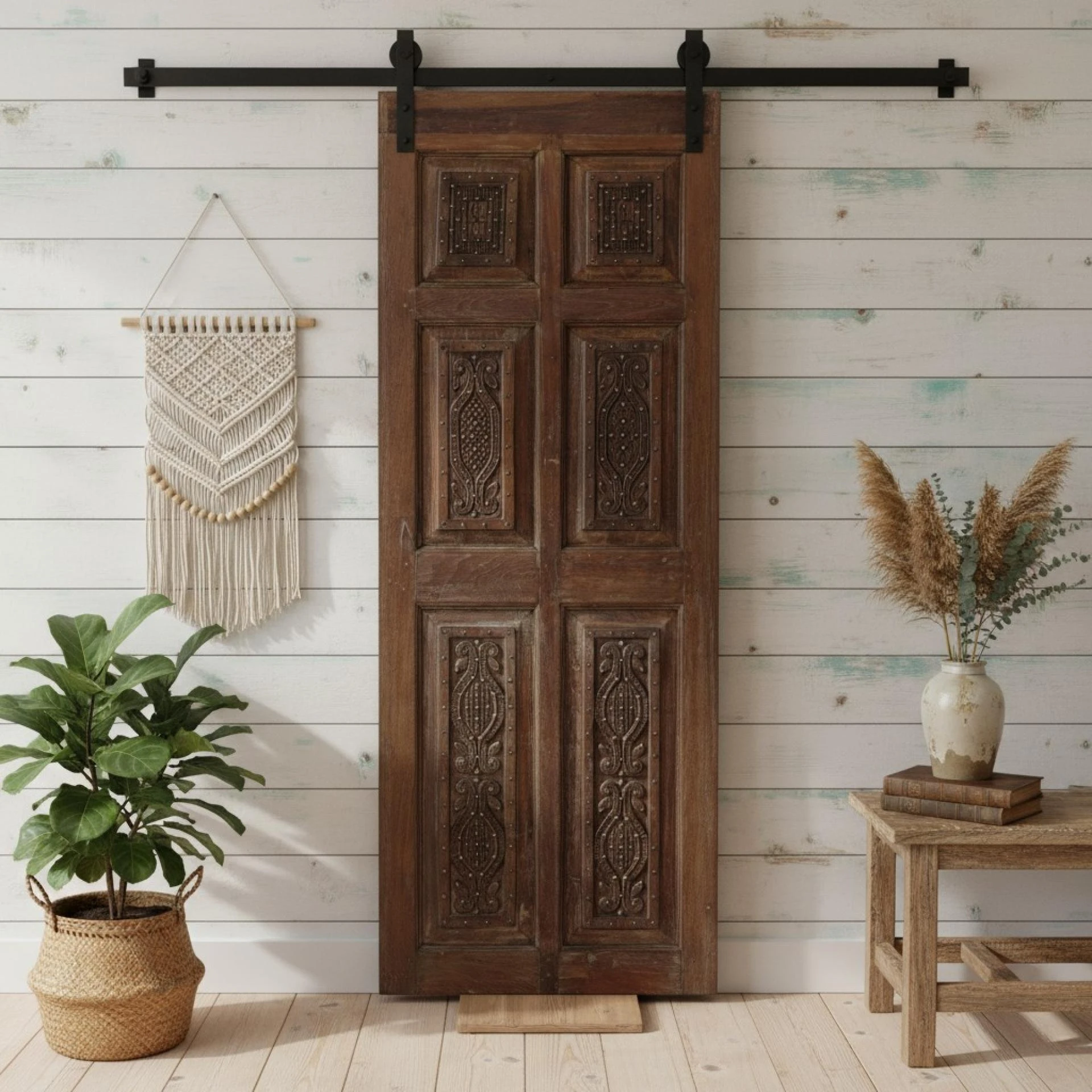 Vintage Sliding Barn Doors, No Farmhouse Needed