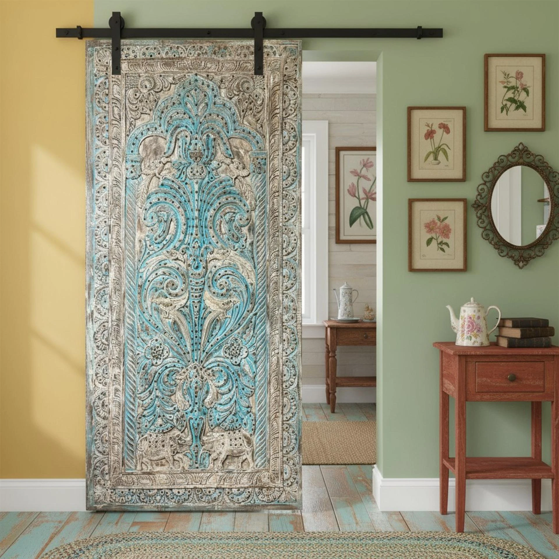 Vintage Sliding Barn Doors, No Farmhouse Needed