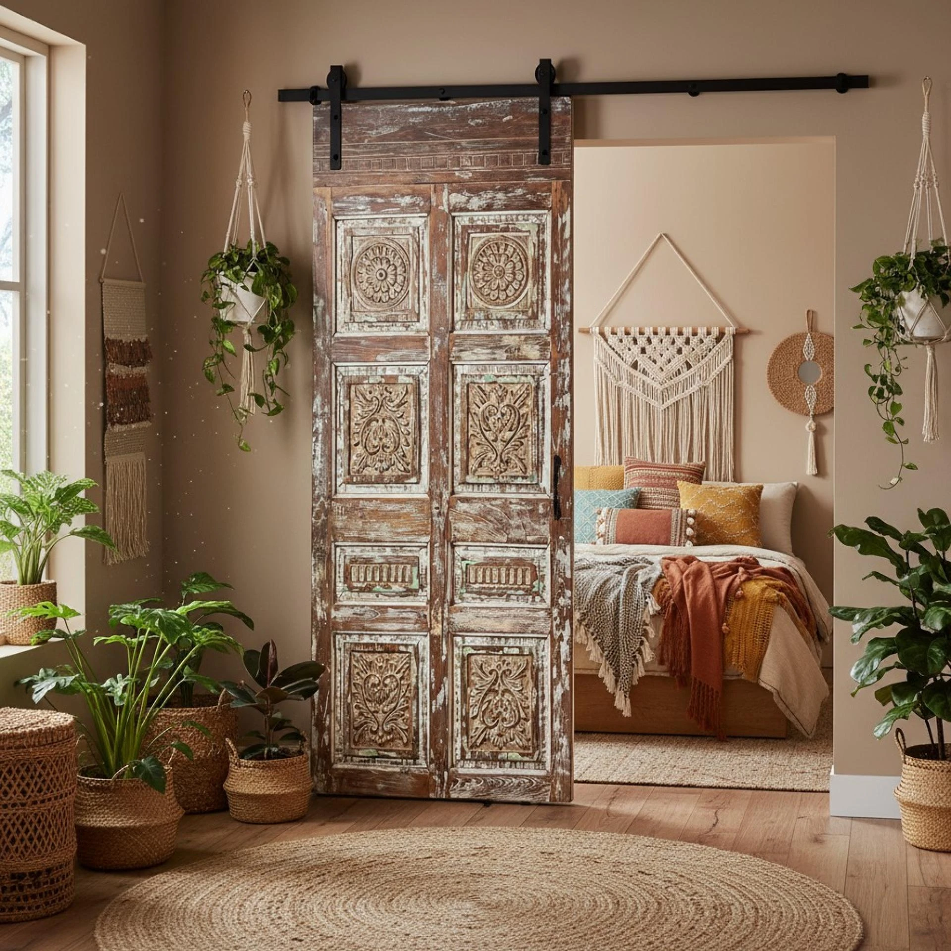 Vintage Sliding Barn Doors, No Farmhouse Needed