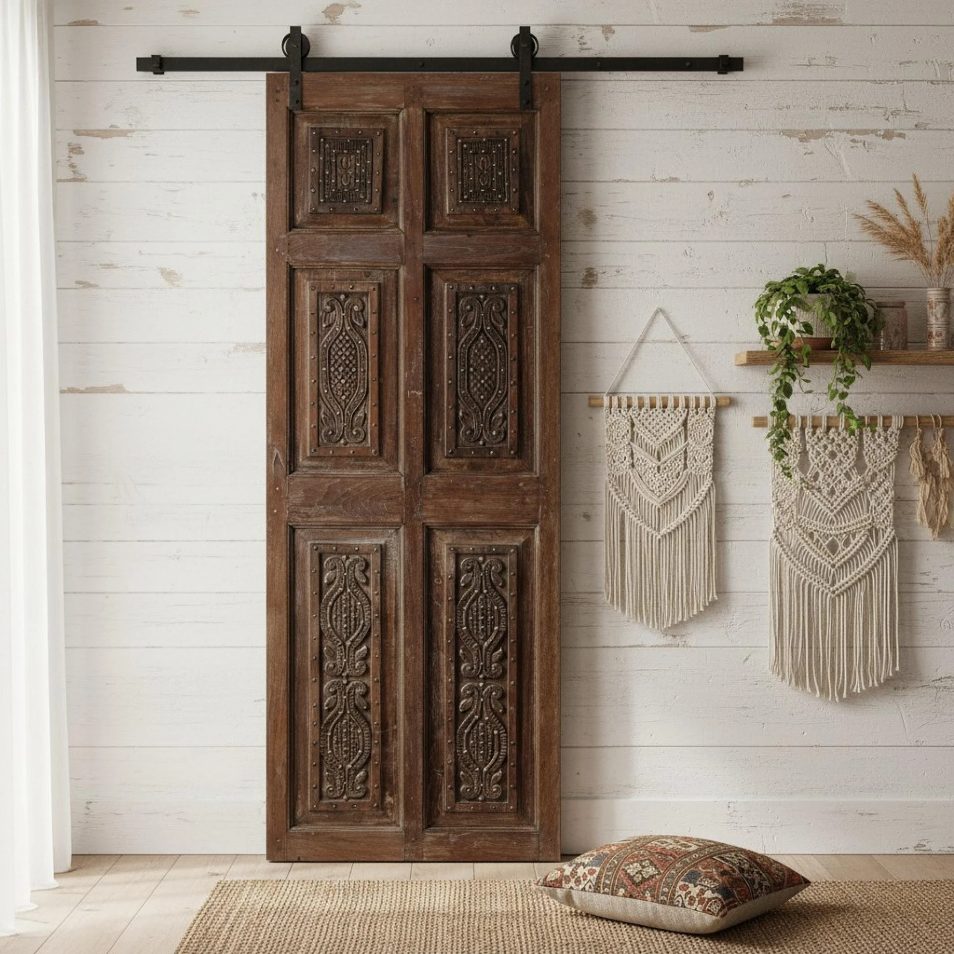 Vintage Sliding Barn Doors, No Farmhouse Needed