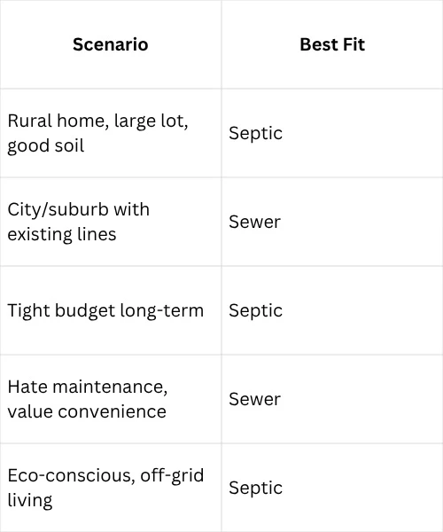 SEPTIC SYSTEM VS. SEWER SYSTEM: KEY DIFFERENCES EXPLAINED