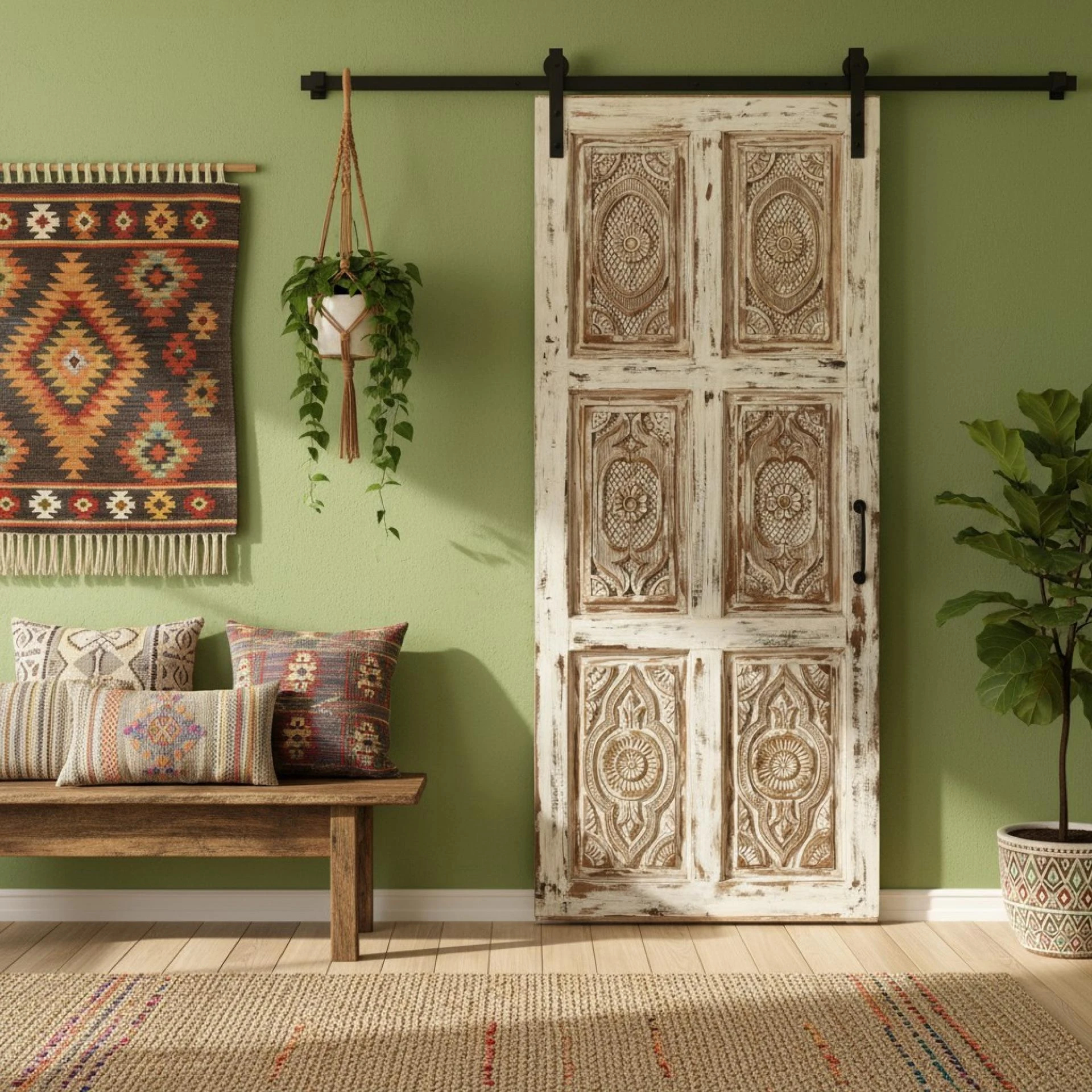 Farmhouse Country Style, Sliding Barn Doors