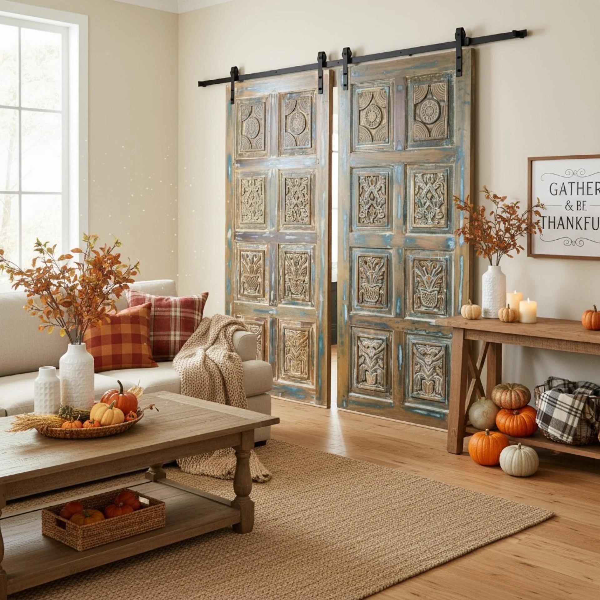 Farmhouse Country Style, Sliding Barn Doors