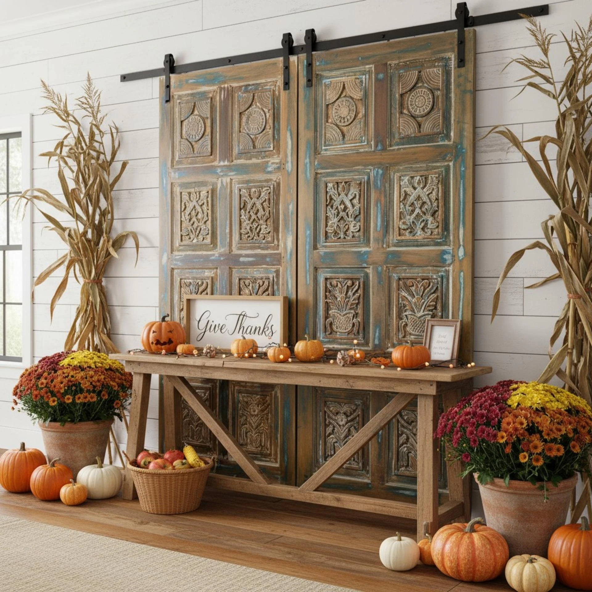 Farmhouse Country Style, Sliding Barn Doors
