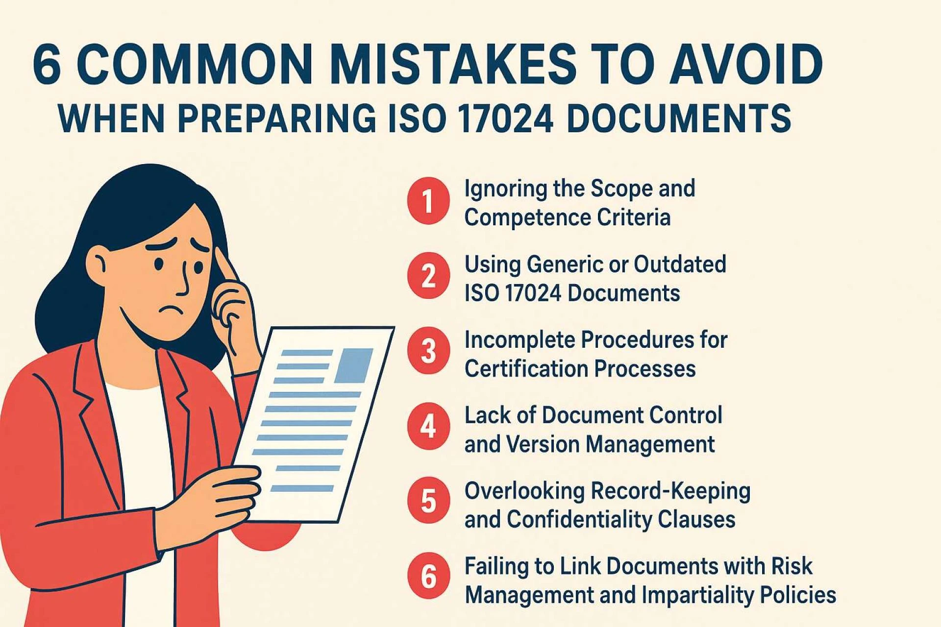6 Common Mistakes to Avoid When Preparing ISO 17024 Documents