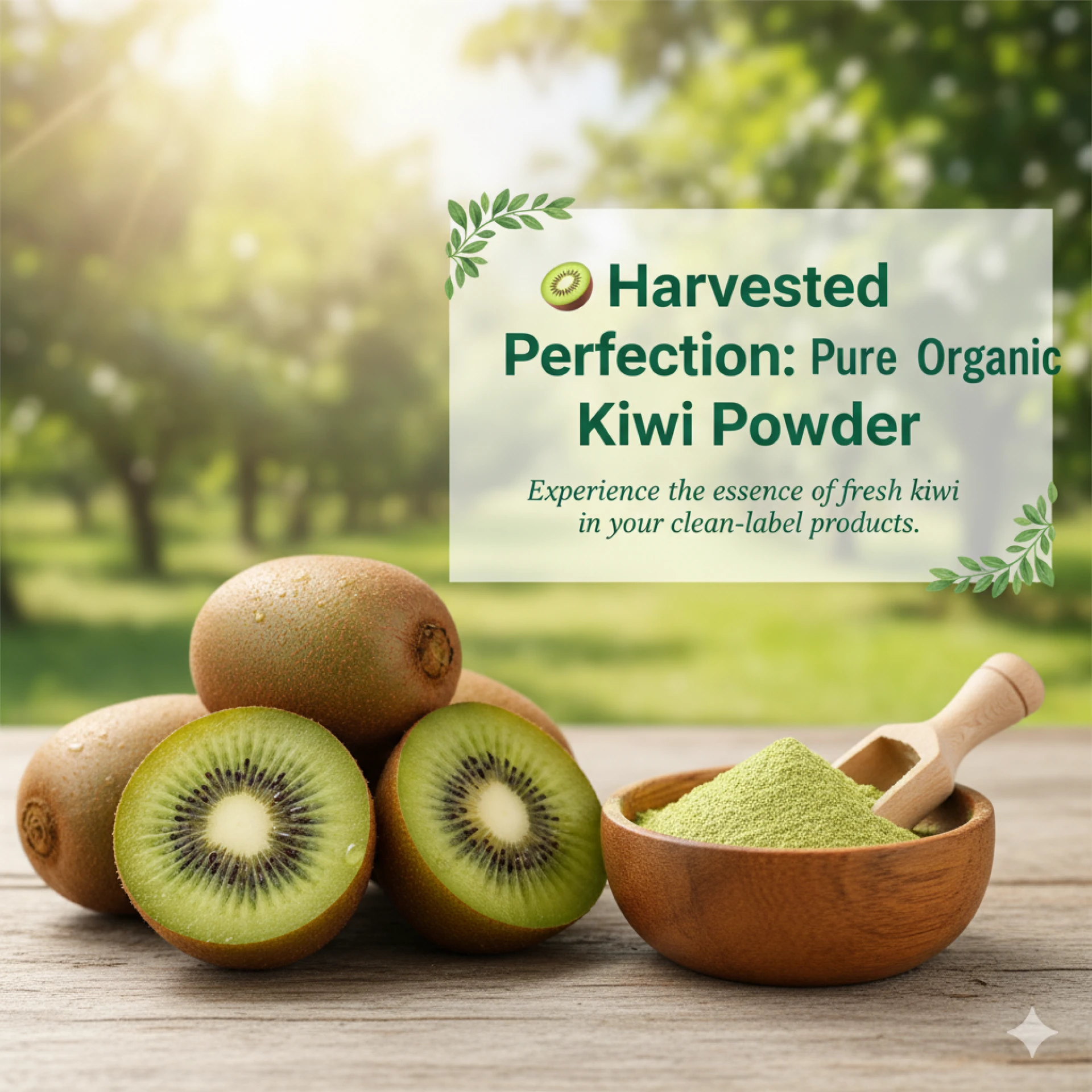 Organic Kiwi Fruit Powder: A Versatile Ingredient for Natural Formulations
