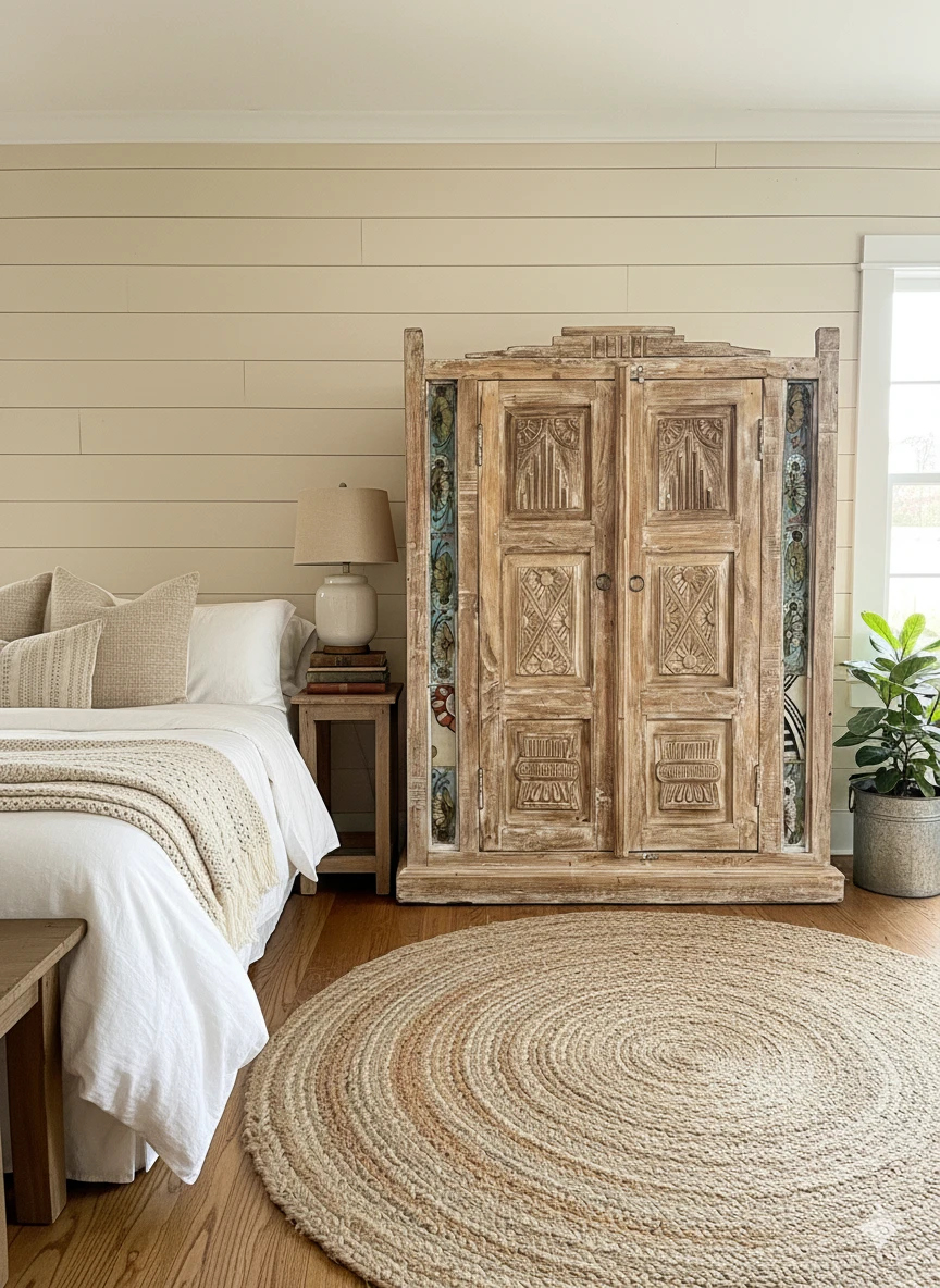 Vintage Furniture, Armoires, and Sideboards in Luxury Rentals: Curating Character and Charm