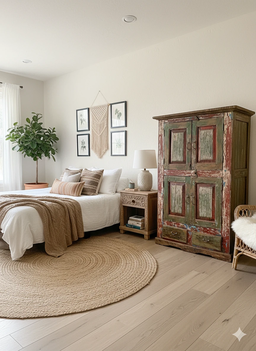 Vintage Furniture, Armoires, and Sideboards in Luxury Rentals: Curating Character and Charm